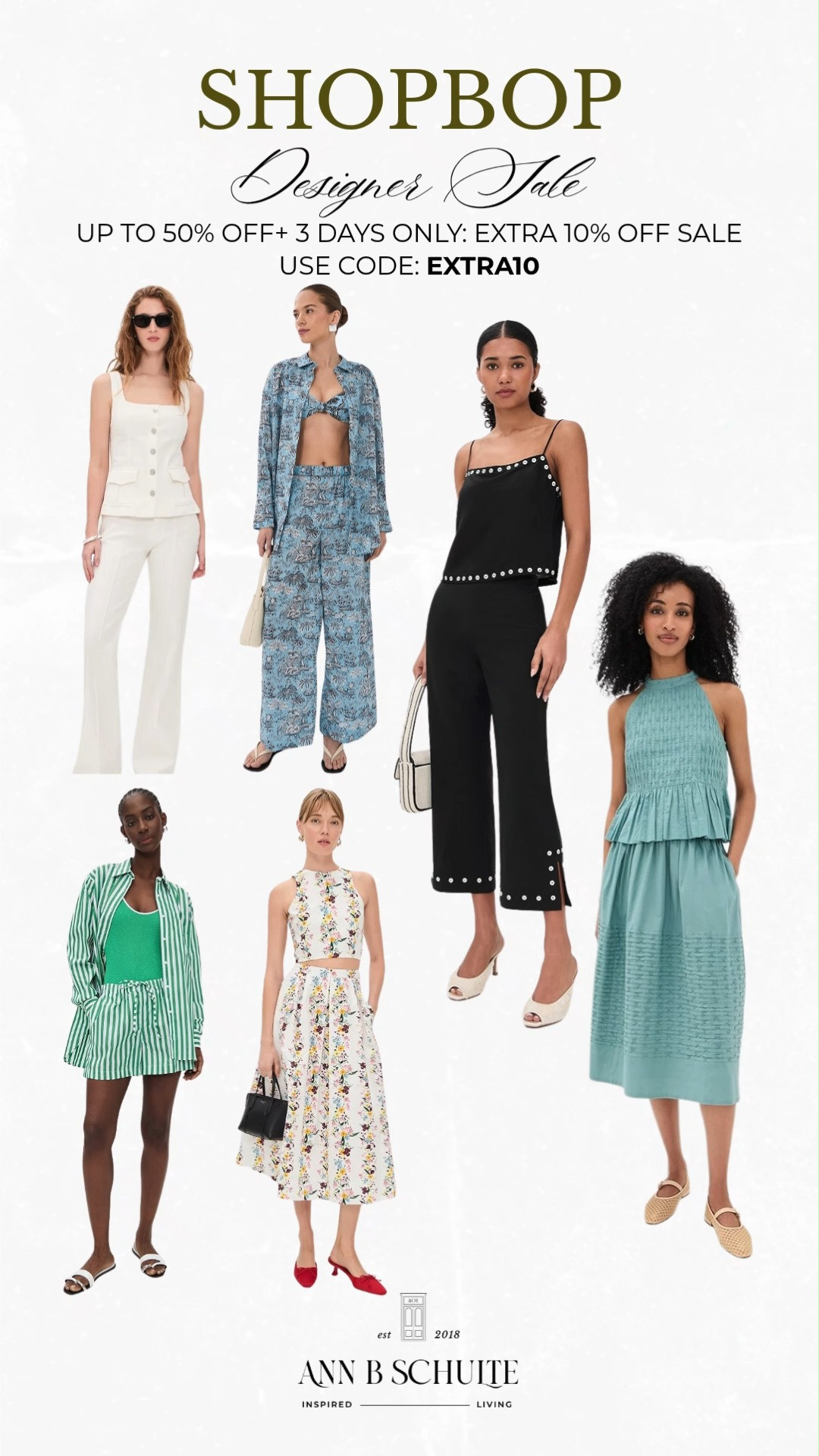 Shopbop matching sets are making outfit planning ridiculously easy with designer styles up to 50% off plus an extra 10% off using code EXTRA10. ☀️🛍️✨ #ShopbopSale #MatchingSets #DesignerStyle #VacationOutfits #SummerFashion #ChicLooks #CoordinatedStyle #FashionDeals #LTKsale #EffortlessStyle 

 #LTKootd #LTKSaleAlert