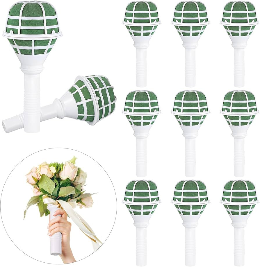 Geiserailie Wedding Bouquet Holder Bridal Bouquet Holders for Artificial Flowers Foam Bouquet Hol... | Amazon (US)