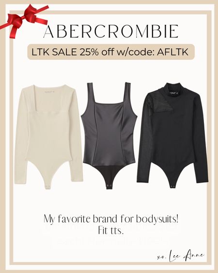 My favorite Abercrombie bodysuits! 

#LTKHoliday #LTKsalealert #LTKxAF
