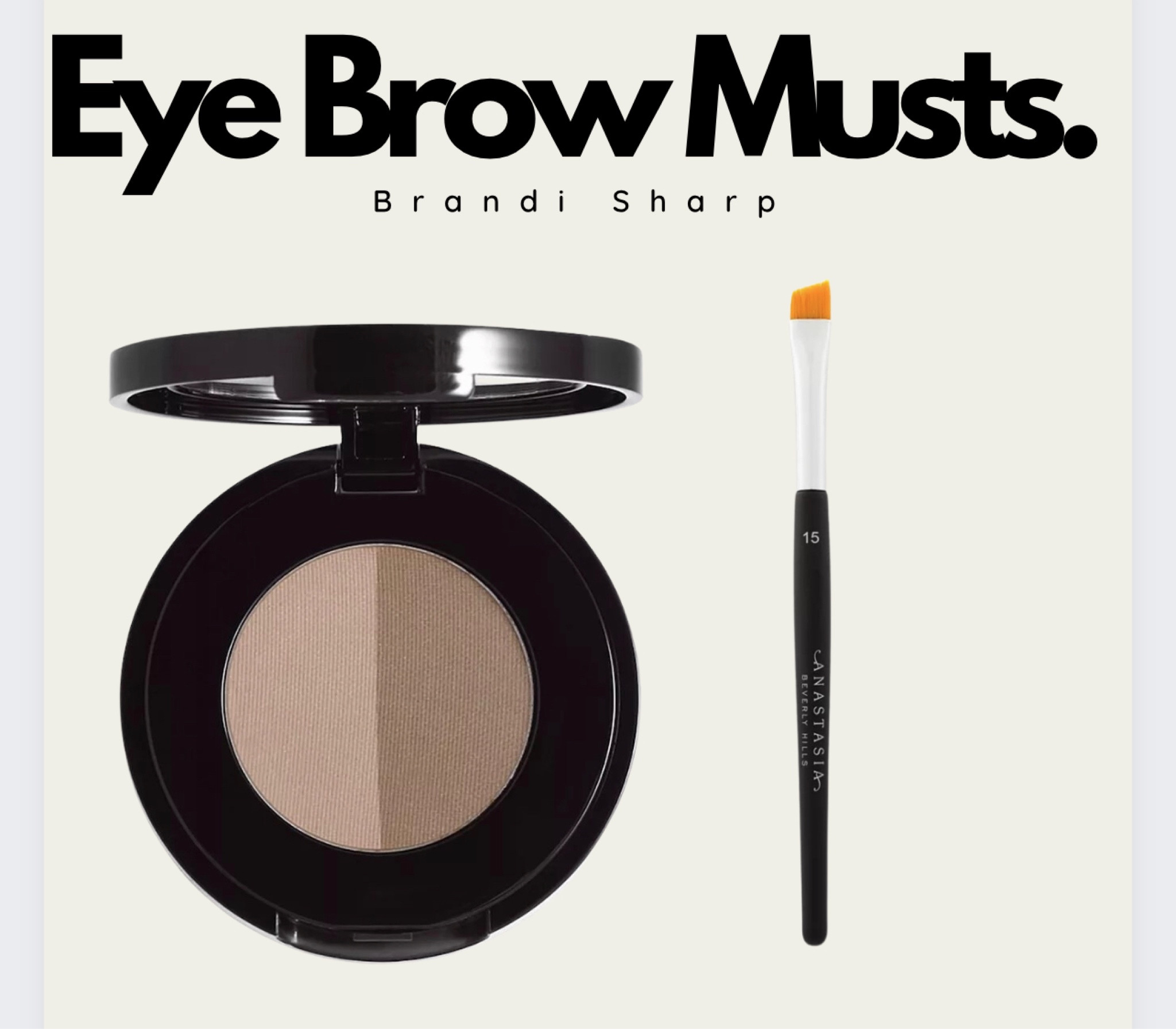 No eyebrow pencil like it! So sharp it’s like a pencil but none of the pressure. So many women skip eyebrows because they hate pencils. He the powder and this incredible brush! So easy when you have the right tools! 

This combo is for blondes. 

#beauty
#eyebrow
#makeup 
