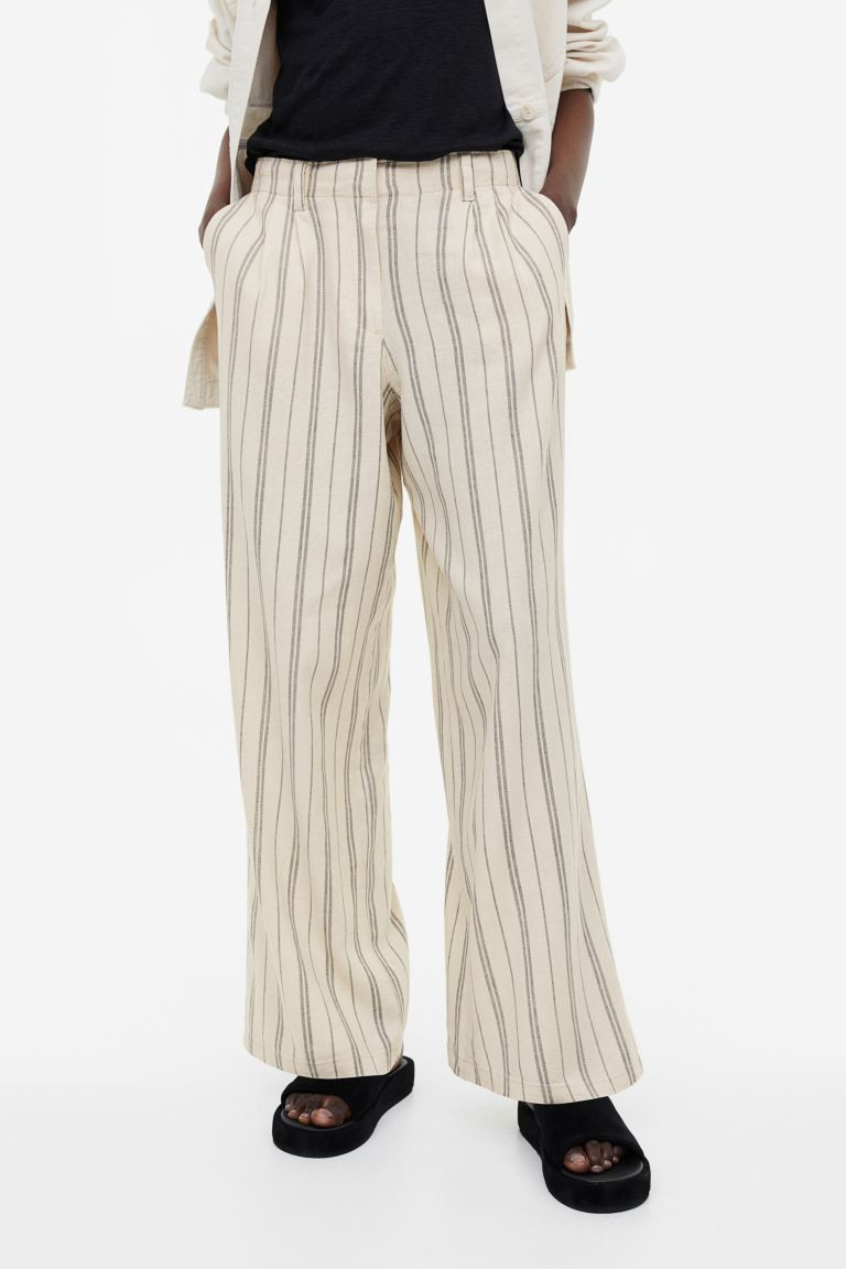 Pantalon en lin mélangé | H&M (FR, IT, ES, PT, BE)