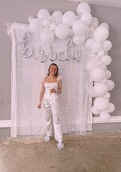 heipeiwa Women's Wide Leg Wedding Party Satin Casual Dress Nightout Pants Long Trouser | Amazon (US)