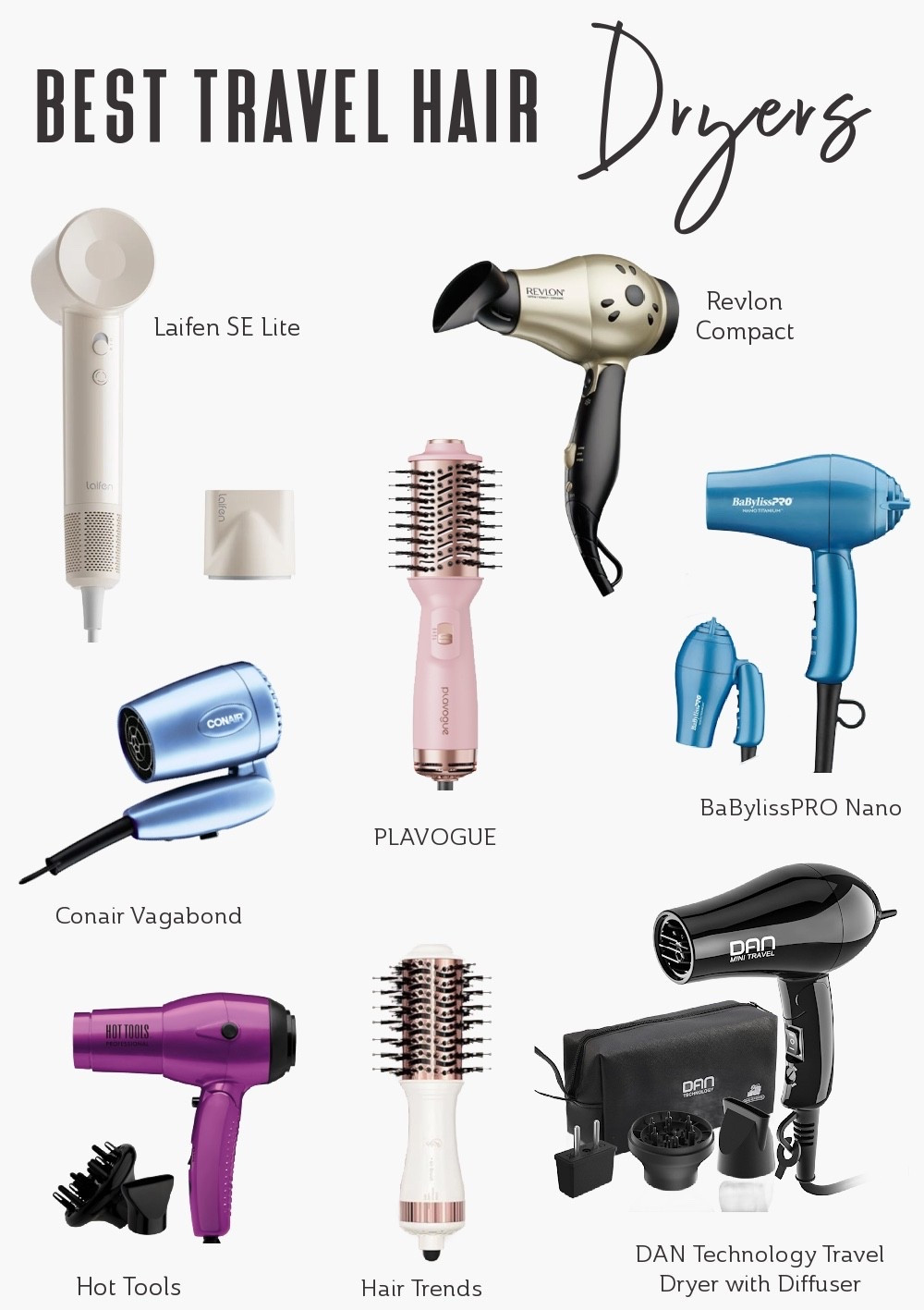 Whether you’re traveling to Europe, going on a cruise, heading out for a local getaway, or simply traveling light, here are the best travel hair dryers for 2025. From dual-voltage dryers to compact tools that actually work, these hair tools can handle everything from a quick touch-up to adding full-bodied volume in minutes.

There is a hair dryer for every hair type, travel style, and budget!

Travel Beauty Tips, Travel Hair Tips, Travel Hair Dryer, Dual Voltage Hair Dryer, Hair Dryer Brush, Travel Hair Styles, Compact Hair Dryer, Travel Beauty Tools

#LTKBeauty #LTKTravel