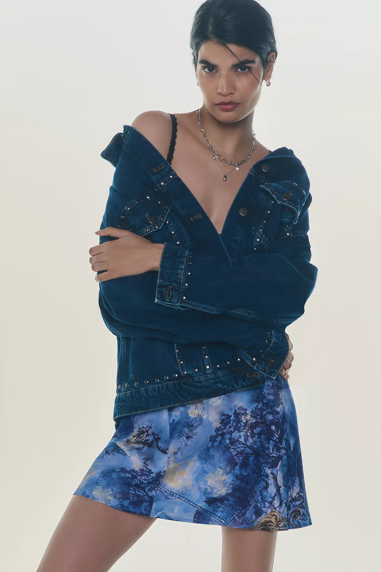 The Tilda Mini Slip Skirt | Anthropologie (US)