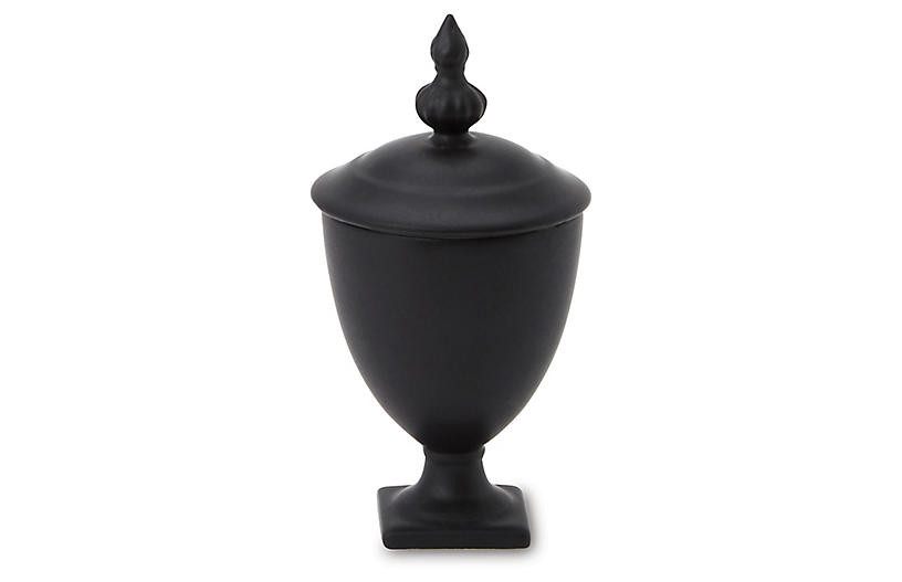 8" Beaufort Mini-Urn, Matte Black | One Kings Lane
