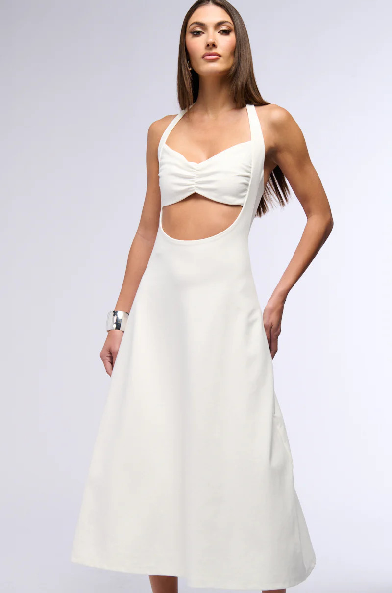 FROM DAY TO NIGHT KNIT MIDI DRESS | AKIRA