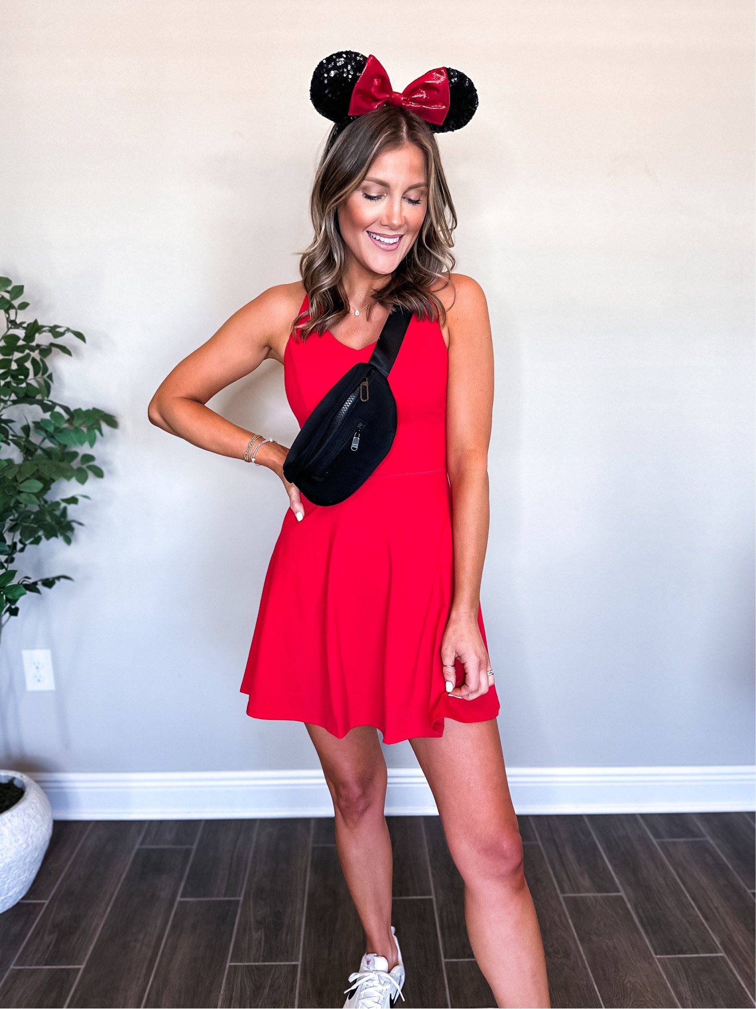 open lace back dress The Andrea Dress Red Short | Tennis Skirts | Made in Los Angeles | Luxury Tennis  Apparel | Love Love Tennis main image 0