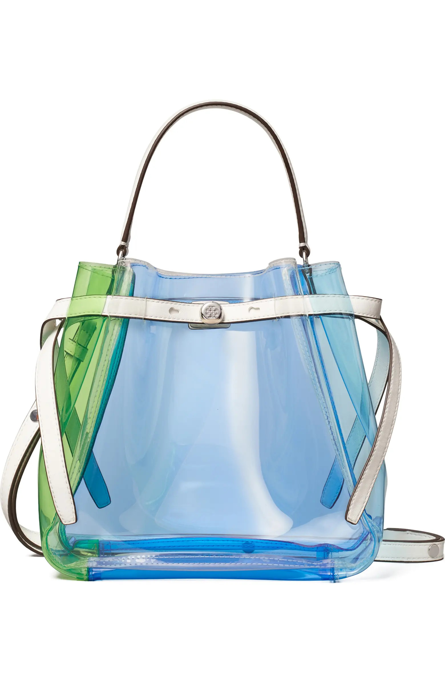 Tory Burch Romy Colorblock Clear Bucket Bag | Nordstrom | Nordstrom