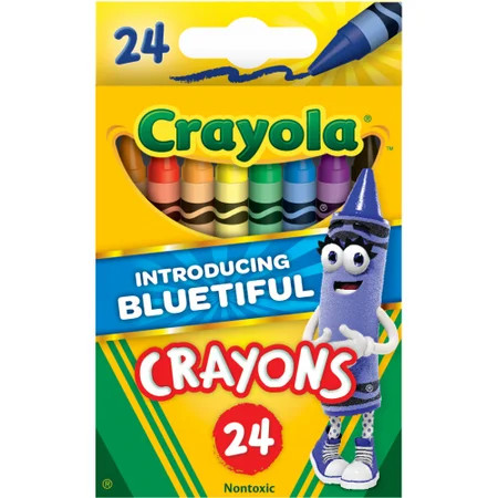 Crayola Classic Crayons featuring Bluetiful, 24 Count | Walmart (US)
