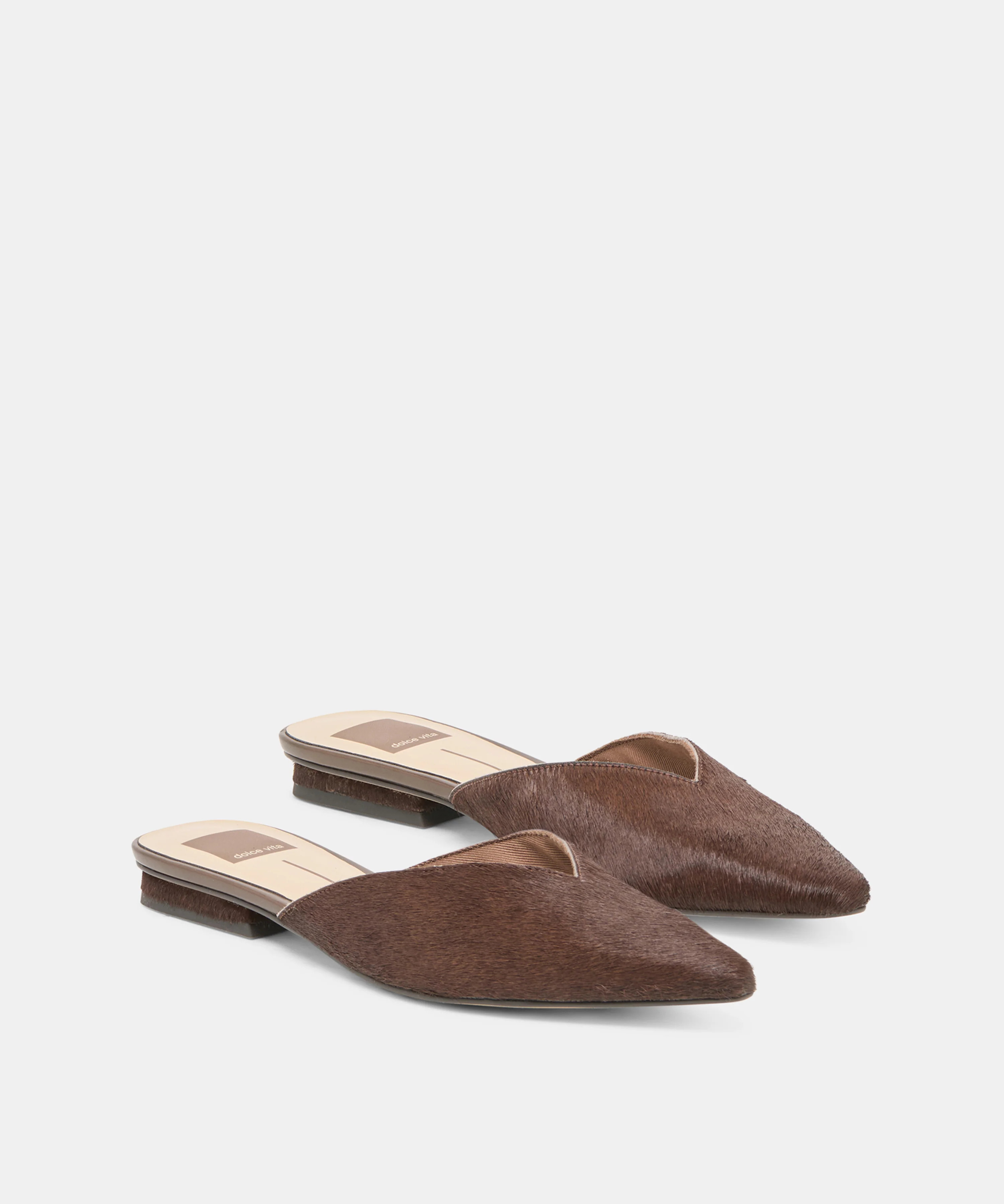 Elm Flats in Chestnut Calf Hair Size 8 By Dolce Vita | DolceVita.com