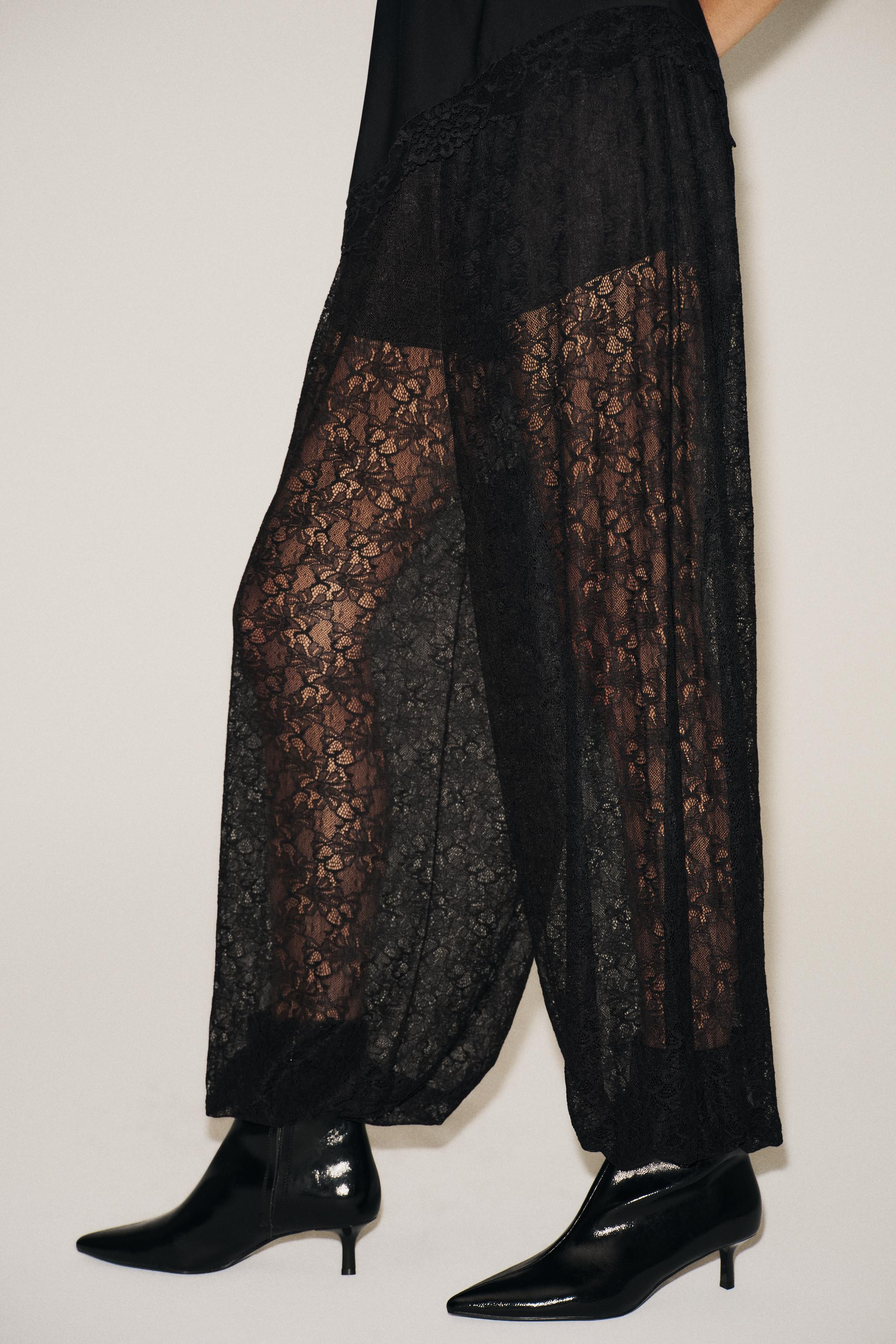 LACE BALLOON TROUSERS | Zara UK