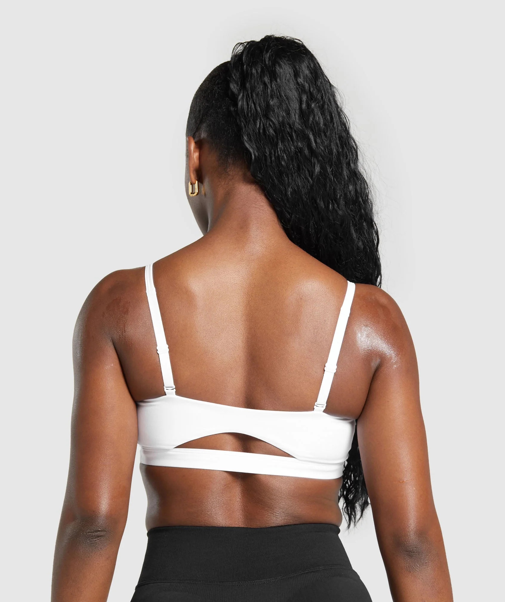 Gymshark Cut Out Bandeau - White | Gymshark US