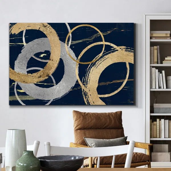 Gold And Silver Atmosphere II - Wrapped Canvas Print | Wayfair North America