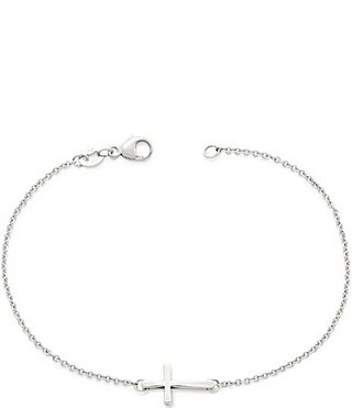 James Avery Petite Latin Cross Link Bracelet - Large | Dillards