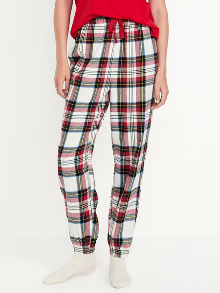 High-Waisted Flannel Pajama Joggers for Women | Old Navy (US)