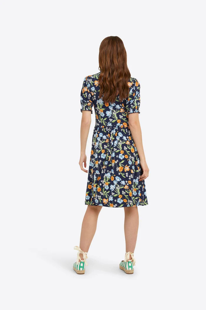 Nanci Knit Dress in Spring Blooms | Draper James (US)