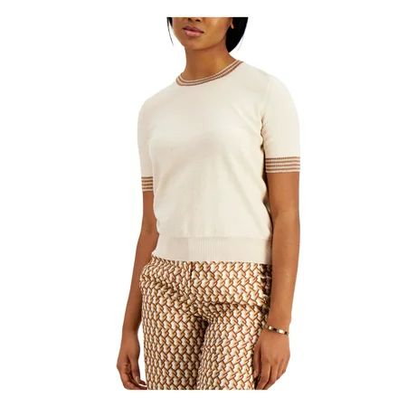 MARELLA Womens Beige Short Sleeve Crew Neck Sweater Size: M | Walmart (US)