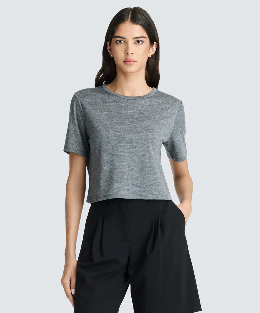 Women’s Merino Boxy Tee | Unbound Merino | Unbound Merino