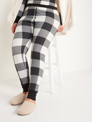 Matching Printed Thermal-Knit Pajama Leggings for Women | Old Navy (US)