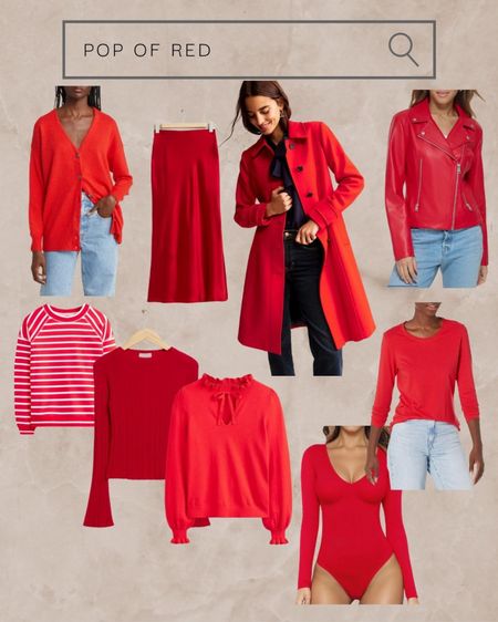 Fall trends 2023
Pop of red: red slip skirt, red coat, red jacket, red sweater, red top, red cardigan, red blouse, red sweatshirt
#fallstyle #falloutfit #fall #outerwear #jacket #coat 

#LTKworkwear #LTKfindsunder50 #LTKSeasonal