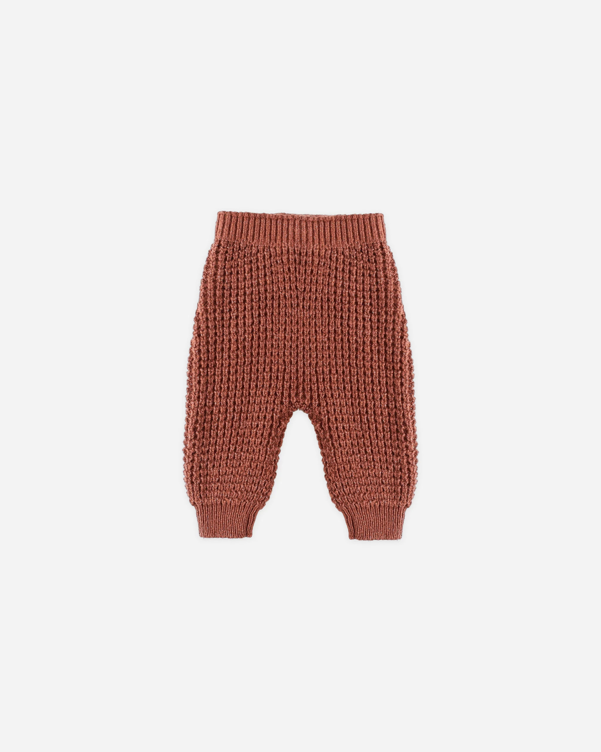 Chunky Knit Pant || Cranberry | Rylee + Cru