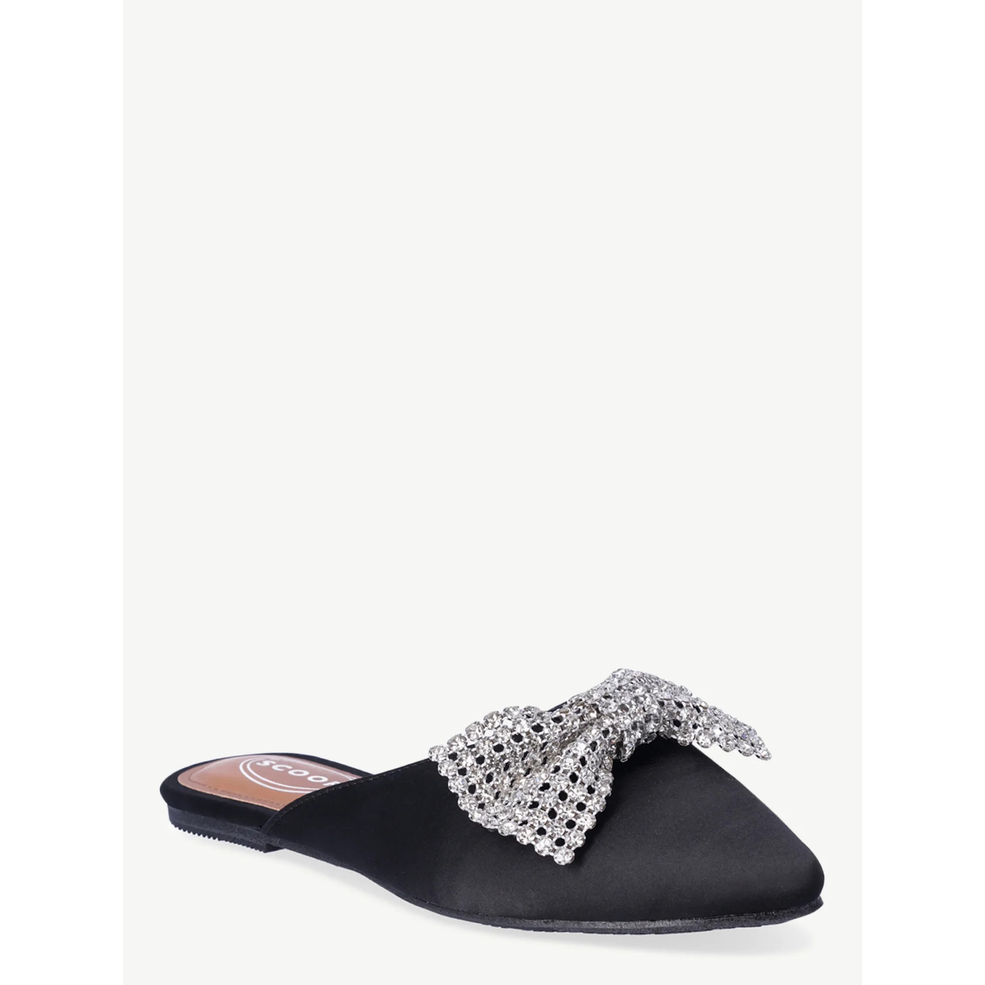 Scoop Women’s Point Toe Slingback Mules with Bow | Walmart (US)