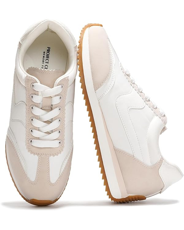 Project Cloud Fashion Sneakers for Women - Lace up Memory Foam Insole and Non-Slip Womens Shoes D... | Amazon (US)