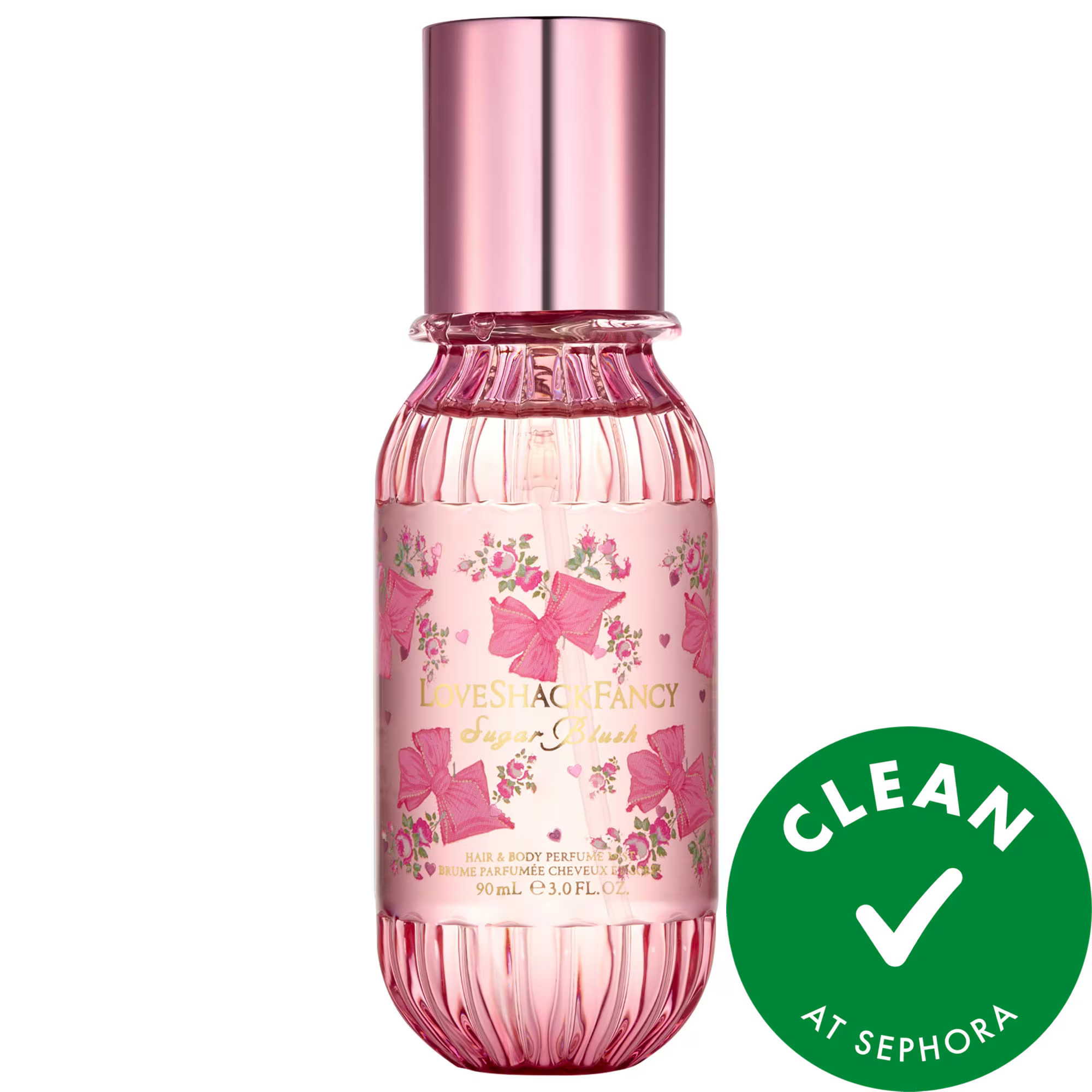 LoveShackFancy Mini Sugar Blush Hair & Body Perfume Mist 3 oz / 90 mL | Sephora (US)