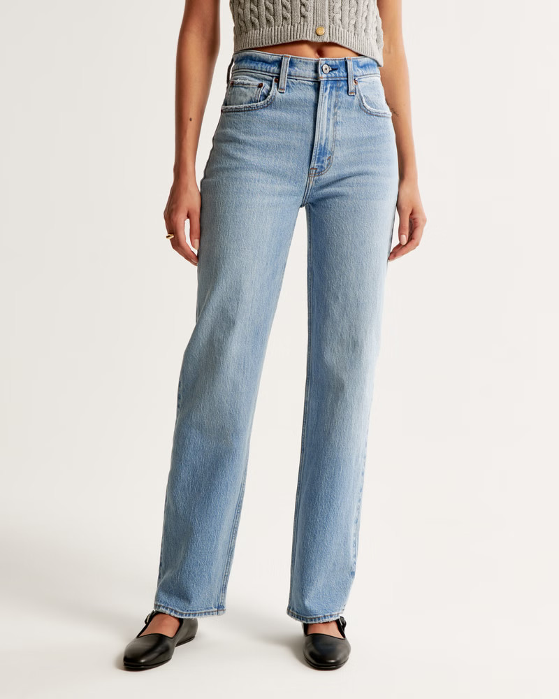 High Rise Vintage Straight Jean | Abercrombie & Fitch (US)