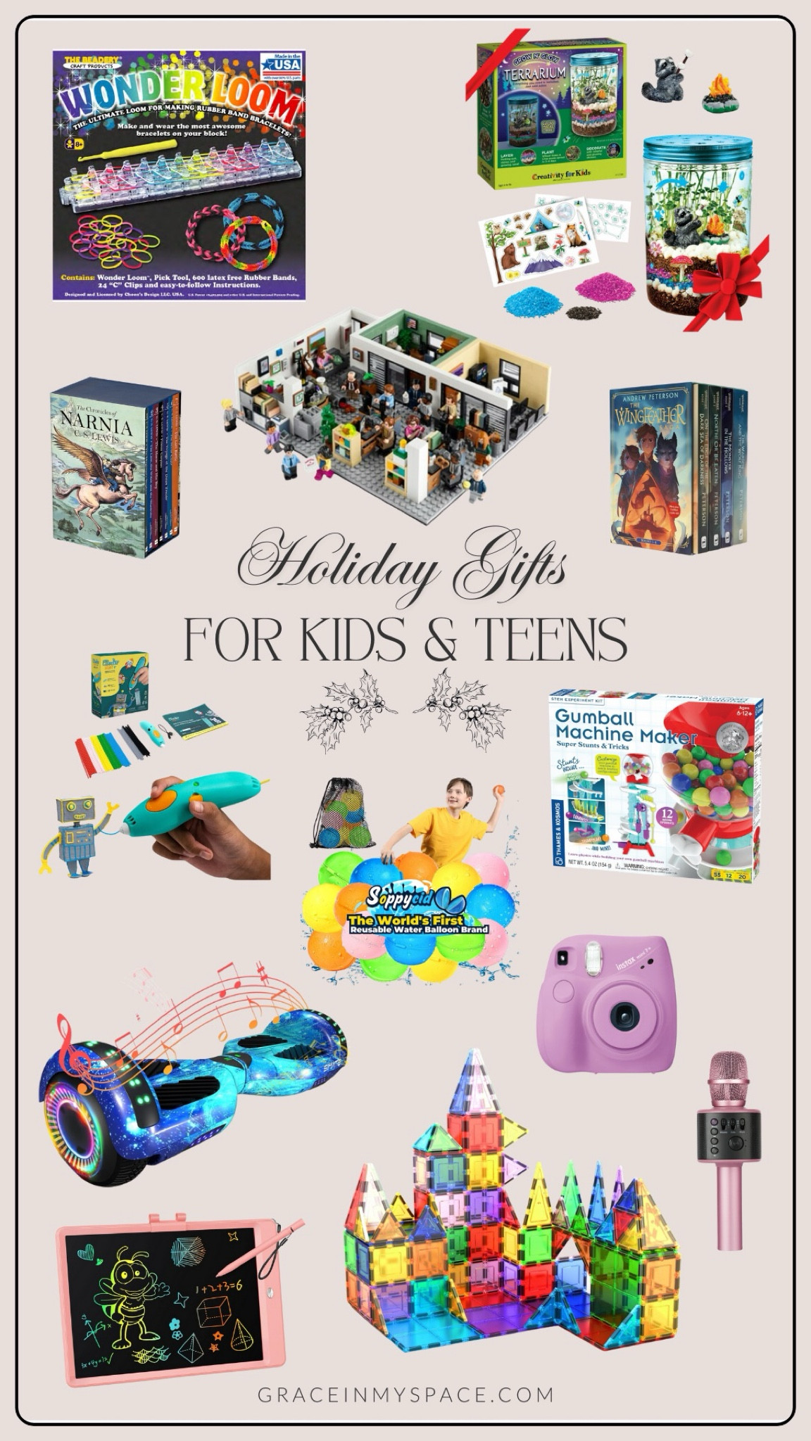 Holiday gift ideas for kids and teens. The instax camera is awesome for preteens to use. And my daughter loves her hoverboard. Great book collections as well! 

#LTKGiftGuide #LTKHoliday #LTKFindsUnder100