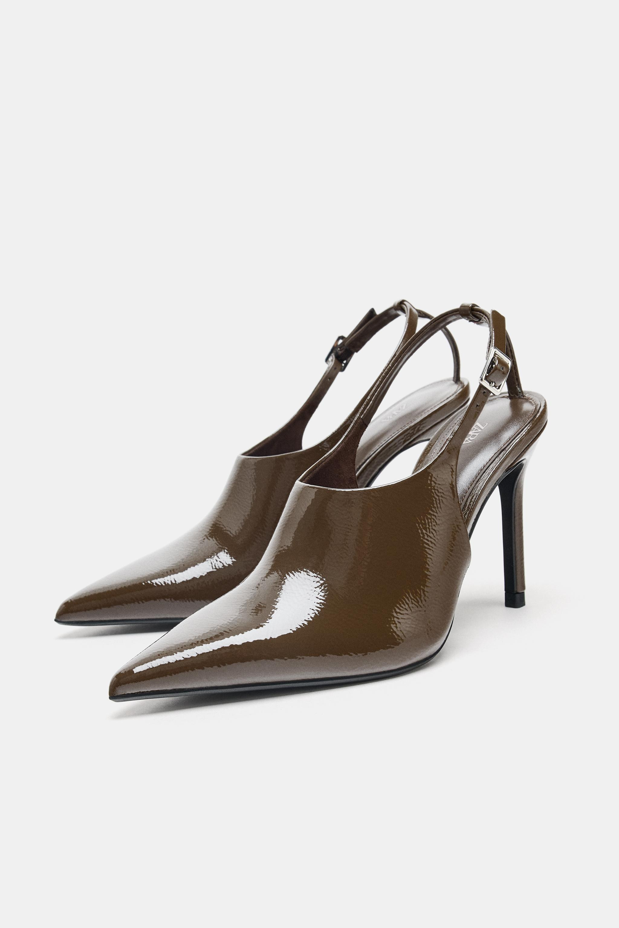 RAISED VAMP SLINGBACK HEELS | Zara US