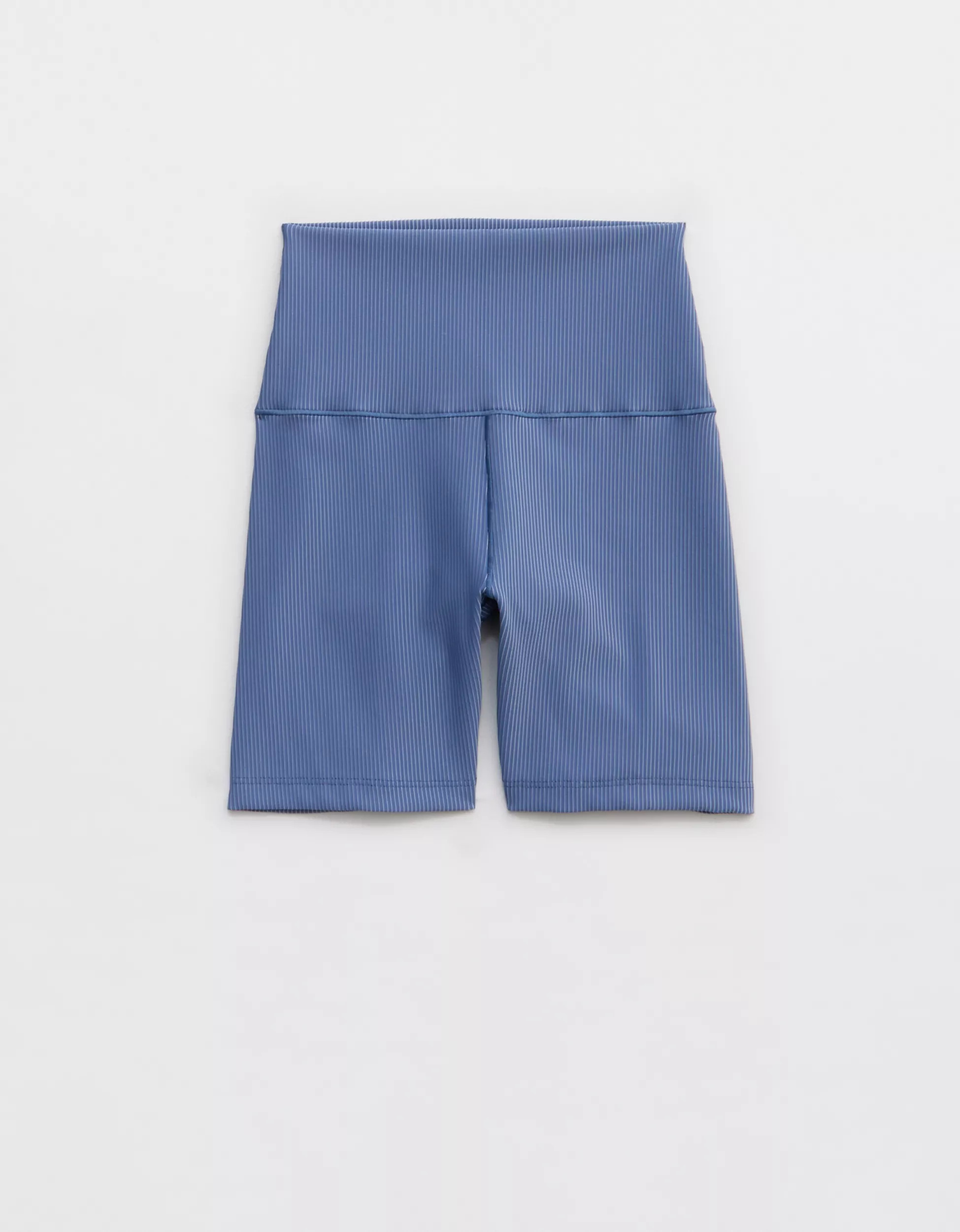 OFFLINE By Aerie Stripe Rib High Waisted 5" Bike Short | Aerie