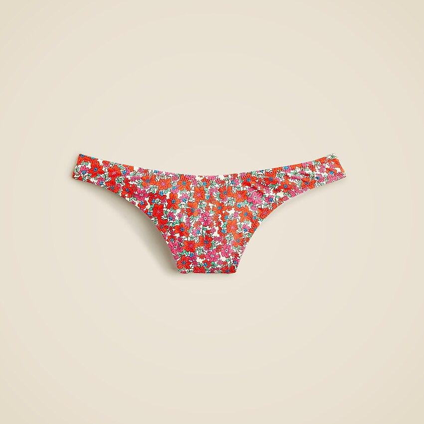 1989 high-leg bikini bottom in brilliant blooms | J. Crew US