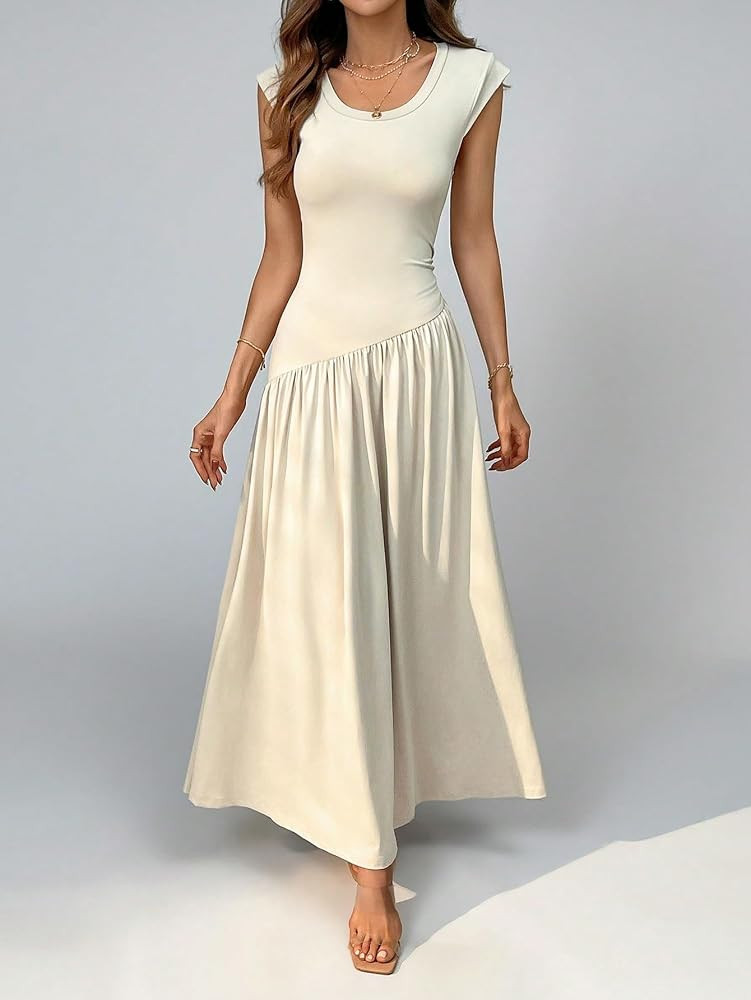 Women's Sundress A-Line Long Dress | Amazon (US)