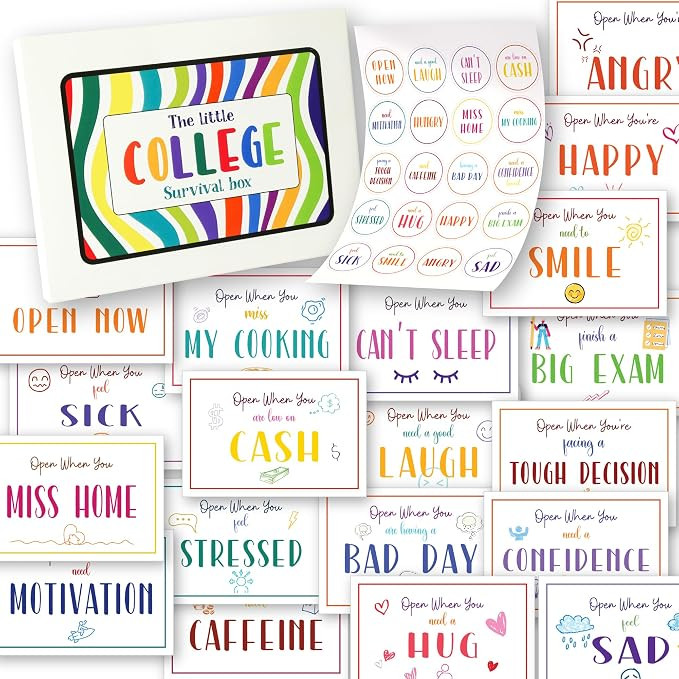 Open When Envelopes For College Student Gifts - 20 Open When Letters Kit For College Daughter, Go... | Amazon (US)