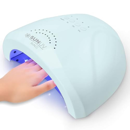 SUNUV Nail Dryer, UV Light for Gel Nail Polish Professional UV LED Lamp with 3 Timer Settings Art Tools Auto Sensor SUNone Blue | Amazon (US)