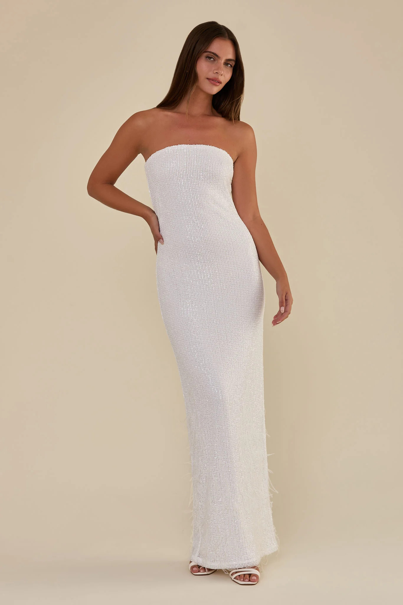 Harper Dress in White | Birdy Grey | Birdy Grey