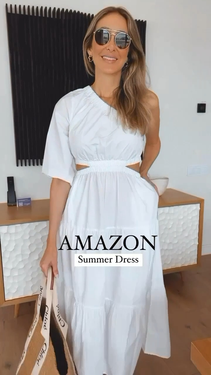 Amazon white tropical dress that is very flattering and elegant. I have it in white, pink and black. Fit’s true to size I am wearing a size small.




#LTKOver40 #LTKStyleTip #LTKSeasonal