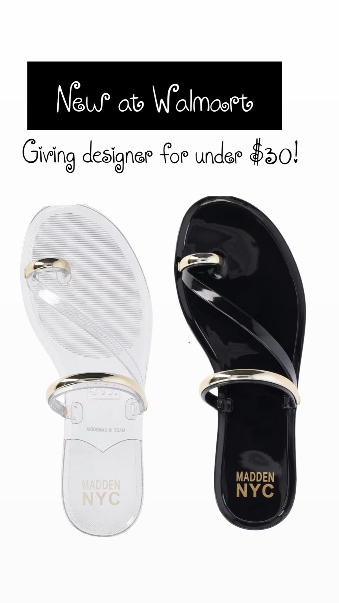 Walmart just dropped the cutest toe ring jelly sandals!

#LTKootd #LTKOver40 #LTKSwim