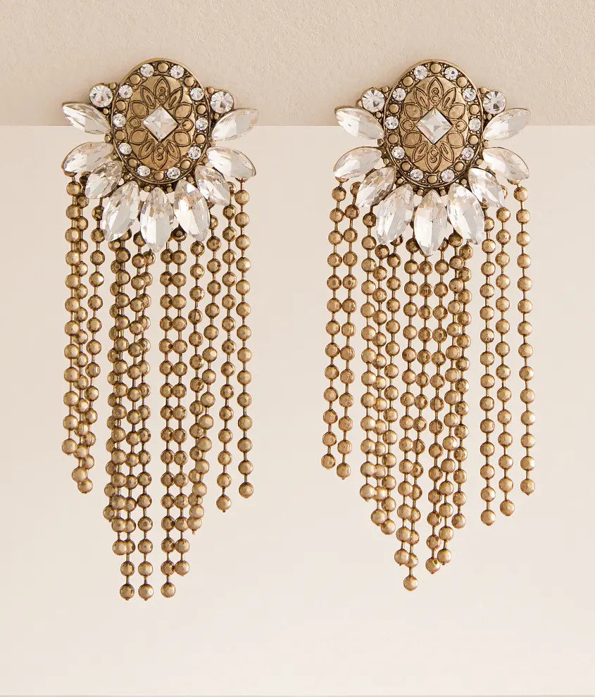Shot Bead Fringe Earring | Buckle