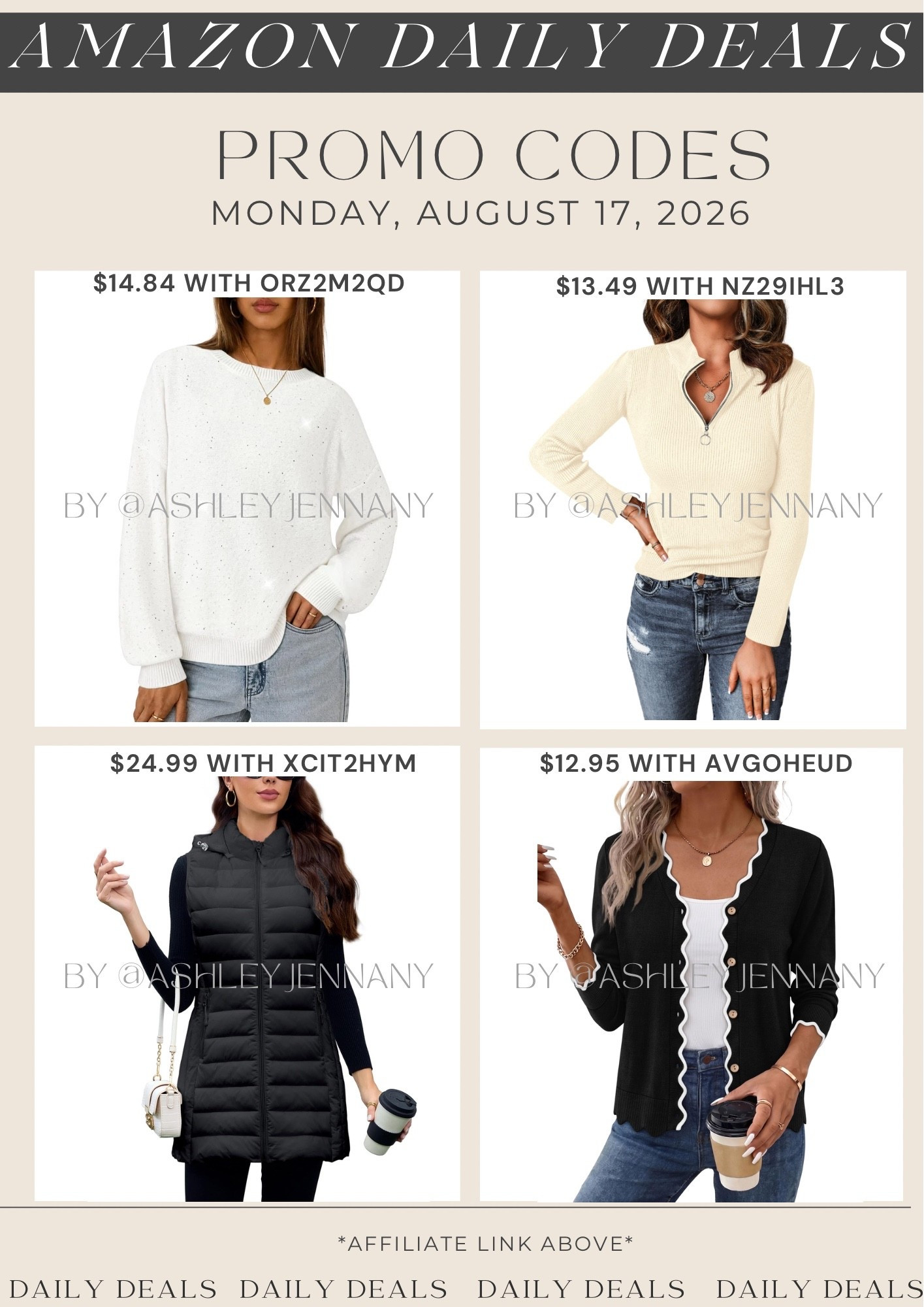 Amazon deals

#LTKSaleAlert #LTKMidsize #LTKSeasonal