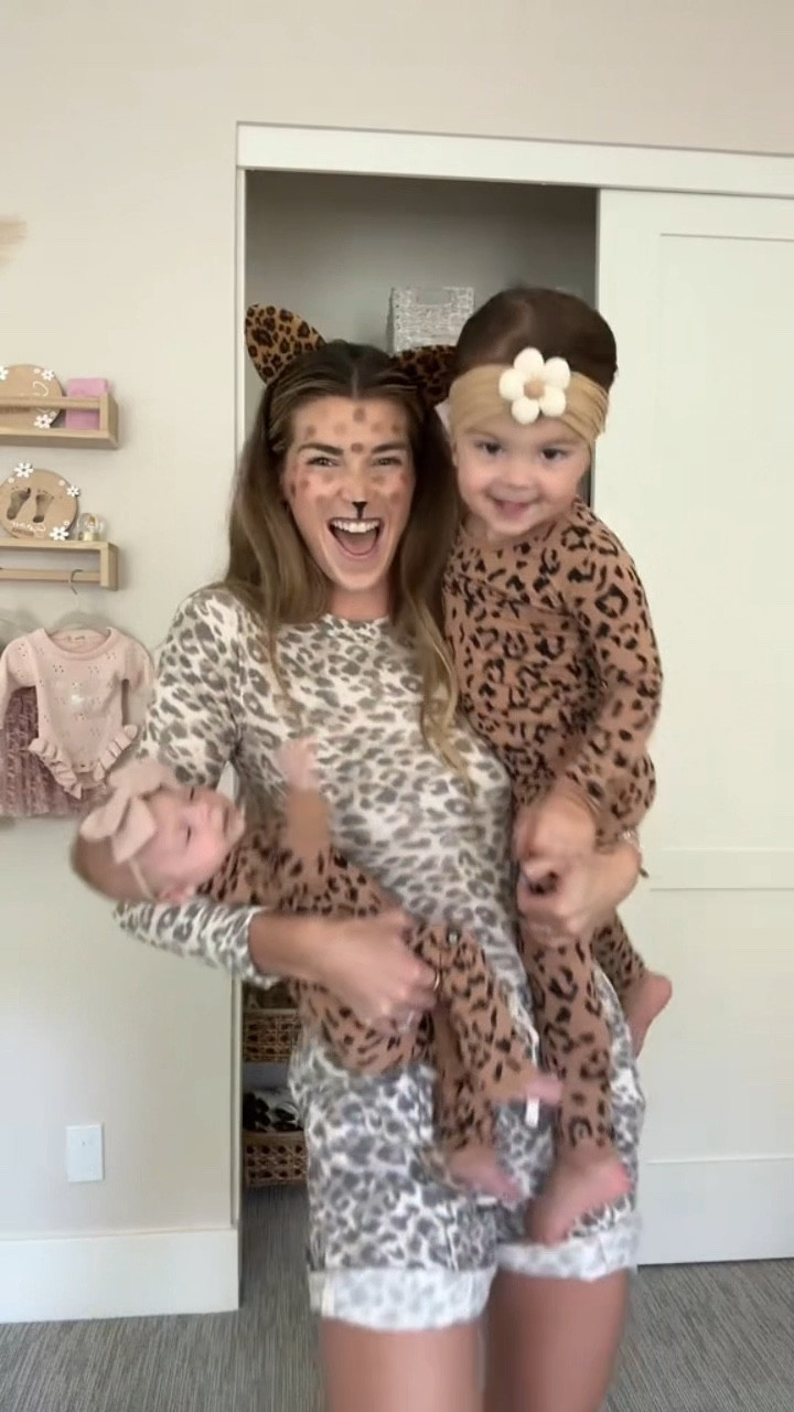 Matching with my girlies🫶🏻✨🐆 There new pajamas are too cute! 

#LTKGiftGuide #LTKHoliday #LTKBaby