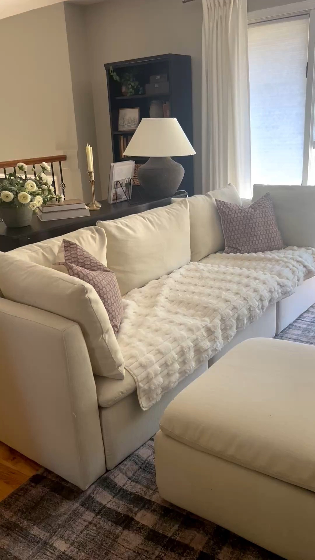 I love this couch cover. It is super soft, it matches my cream couch so well, and with a coupon it’s only $34! It is perfect for pets. It stays in place even when they jump on the couch! ￼

#LTKSaleAlert #LTKHome