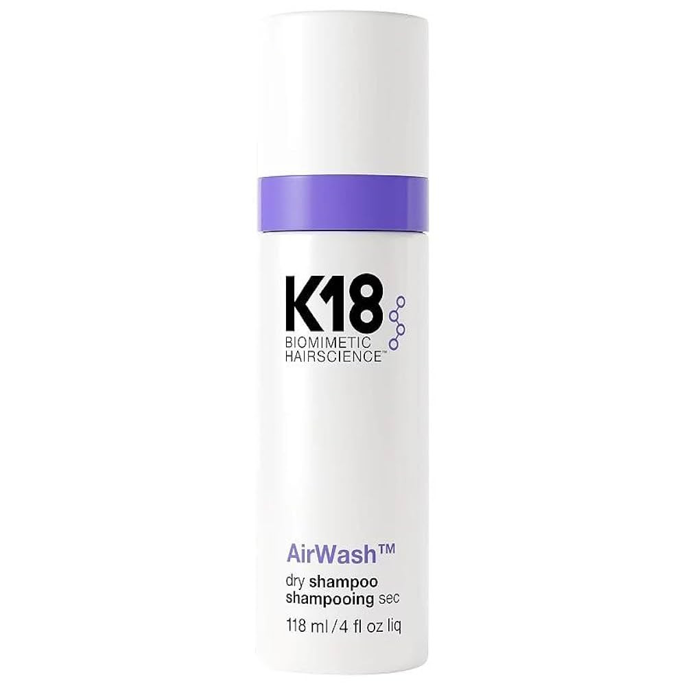 K18 AirWash™ Dry Shampoo, Non-Aerosol, Balances Scalp & Controls Excess Oil Production | Amazon (US)