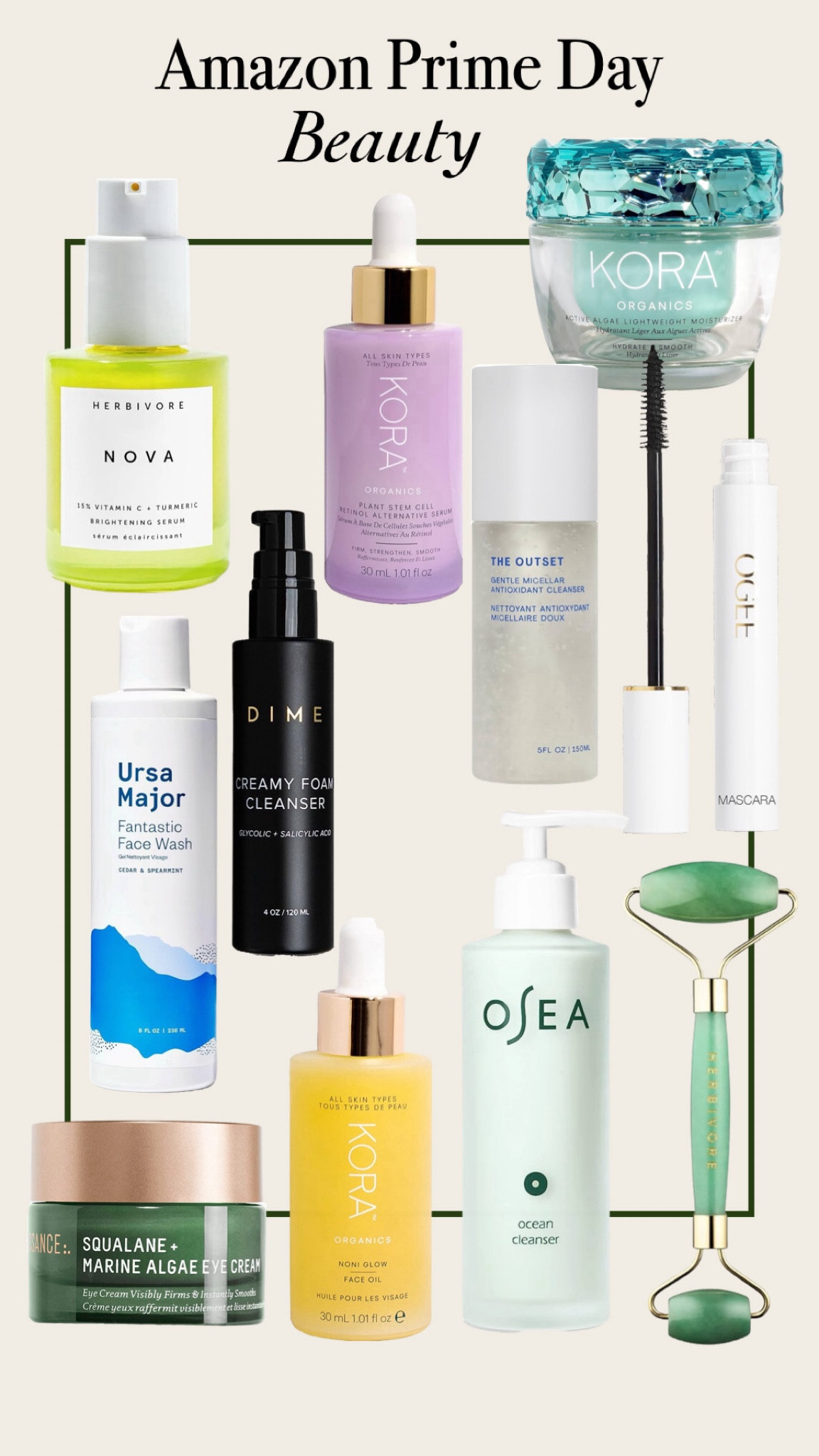 ✨Prime Day Deals: Best of Clean Beauty ✨ I’ve been wanting to try Kora Organics for a while now- this lightweight moisturizer is in my cart! I’ve also recently fallen in love with Osea’s body oil & want to try their body lotion! I’ve been looking for a good face wash & this one by Ursa Major & Dime Beauty are at the top of my list. Also, a face oil is a must for me & this looks like a good one. Just got the mascara by OGEE & can’t wait to try it! 

#LTKSaleAlert #LTKBeauty