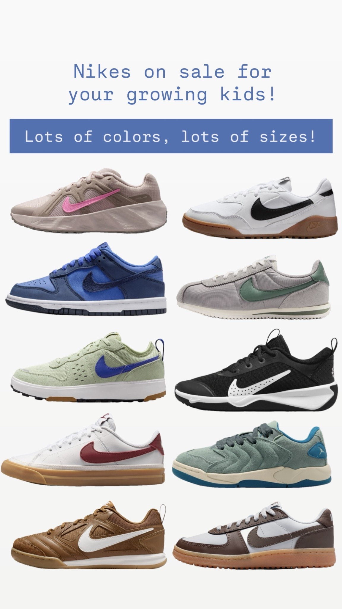 Big sale on shoes for your growing kids! Save big and choose from lots of colors and sizes. 

#LTKSpringSale #LTKdayinmylife #LTKgrwm