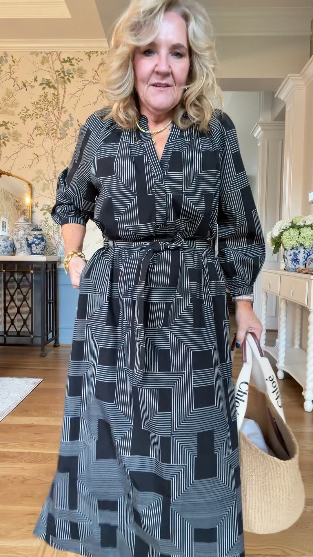 Everything is my regular size 
8, medium, except sweater and denim shirt i sized up to a large and 
The spanx jeans are a medium petite
The striped dress you may consider sizing up if inbetween 
Love that black geometric for vacation 
My espadrilles are restocked 
25% off Allie & Bess code NANETTE25 

Vacation outfit, spring outfits, wedding guest dress vacation dress denim jacket, straight leg jeans, transition outfits

#LTKWedding #LTKPetite #LTKOver40