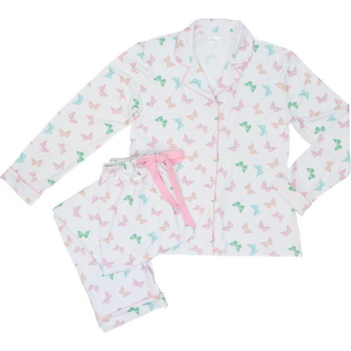 Ladies Pastel Butterfly Pajamas | Cecil and Lou