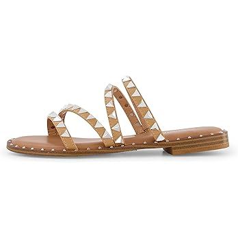 CUSHIONAIRE Women's Tonya Studded slide sandal with Memory Foam | Amazon (US)