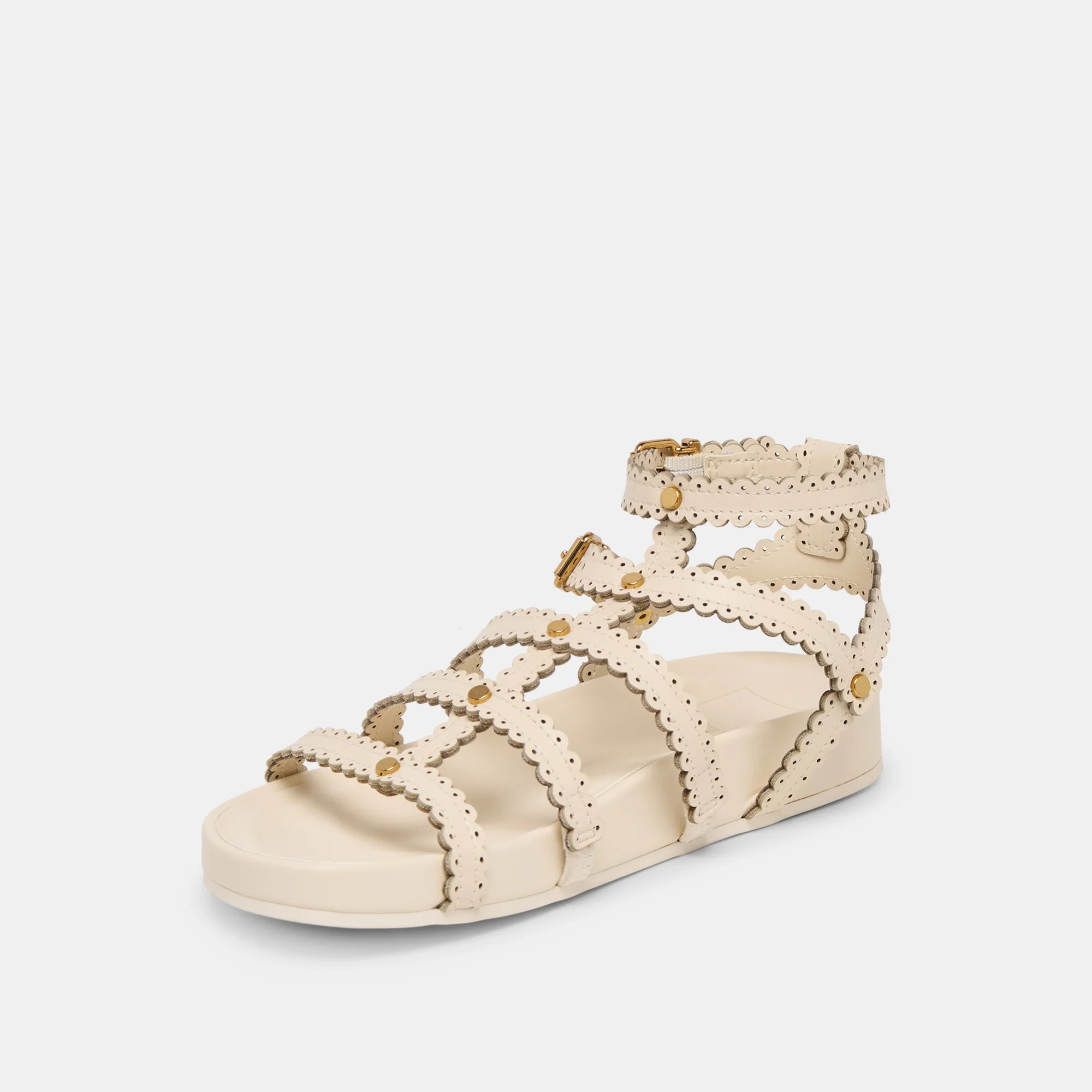 Susana Sandals Creme Leather | DolceVita.com
